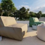 mobilier extérieur dans le désert