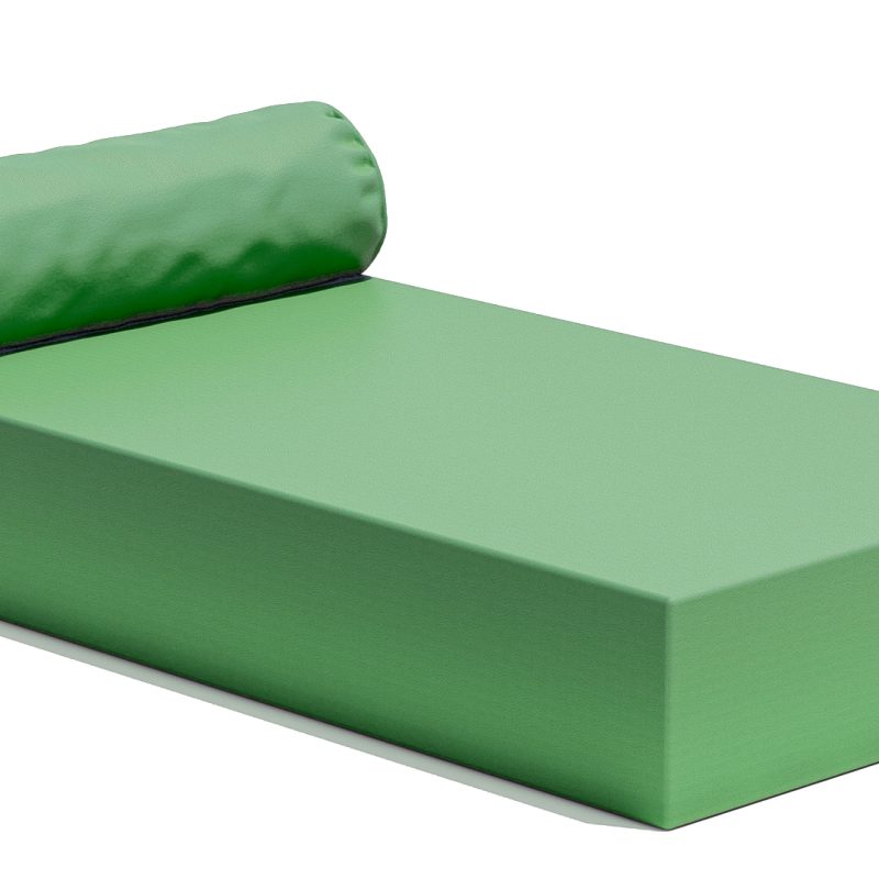bain de soleil fabriquée en France pour un usage intérieur et extérieur ignifugée en tissu stamskin vert